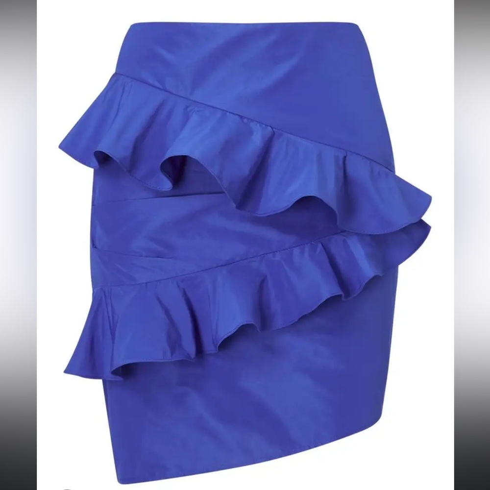 MISS SELFRIDGE Cobalt Blue Ruffle Skirt